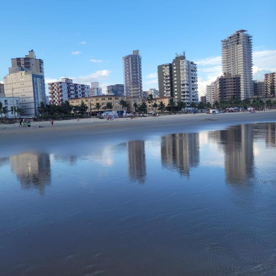 Kitnet Frente Pro Mar Em Vila Caicara, Portaria 24 Hs E Wifi Praia Grande  Exterior foto