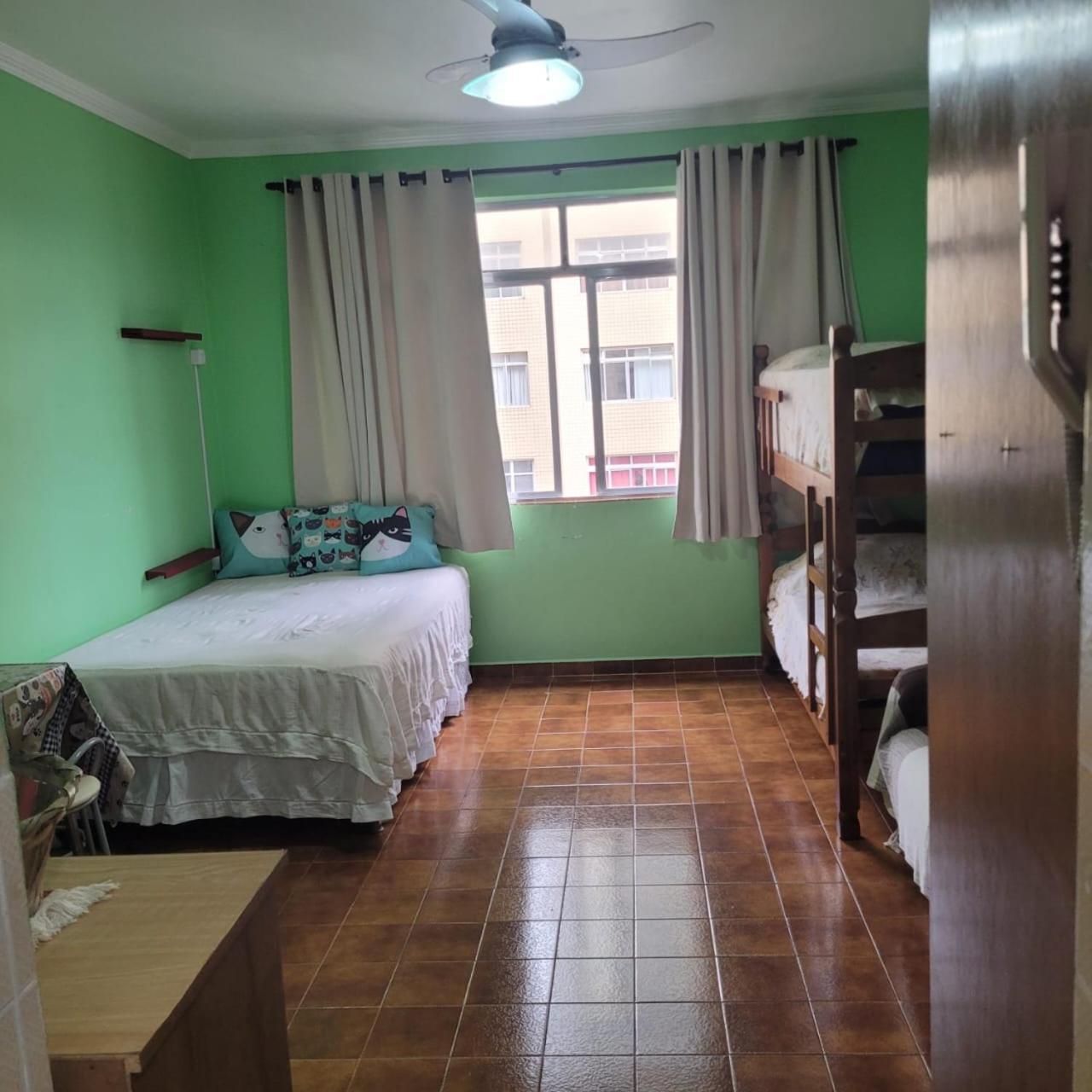 Kitnet Frente Pro Mar Em Vila Caicara, Portaria 24 Hs E Wifi Praia Grande  Exterior foto